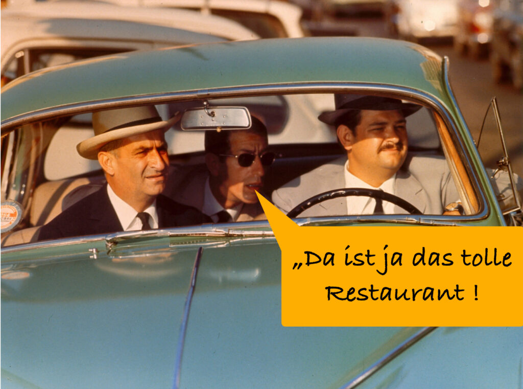 Louis de Funes im Auto