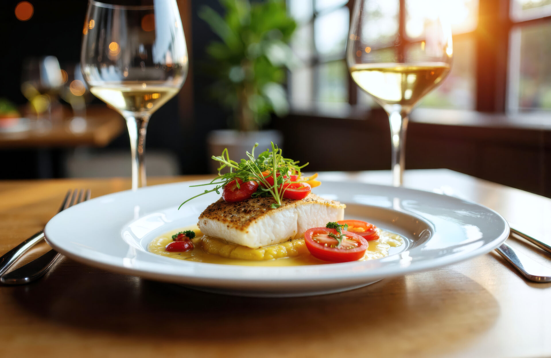 Zwei Weißweine zum Edelfisch.