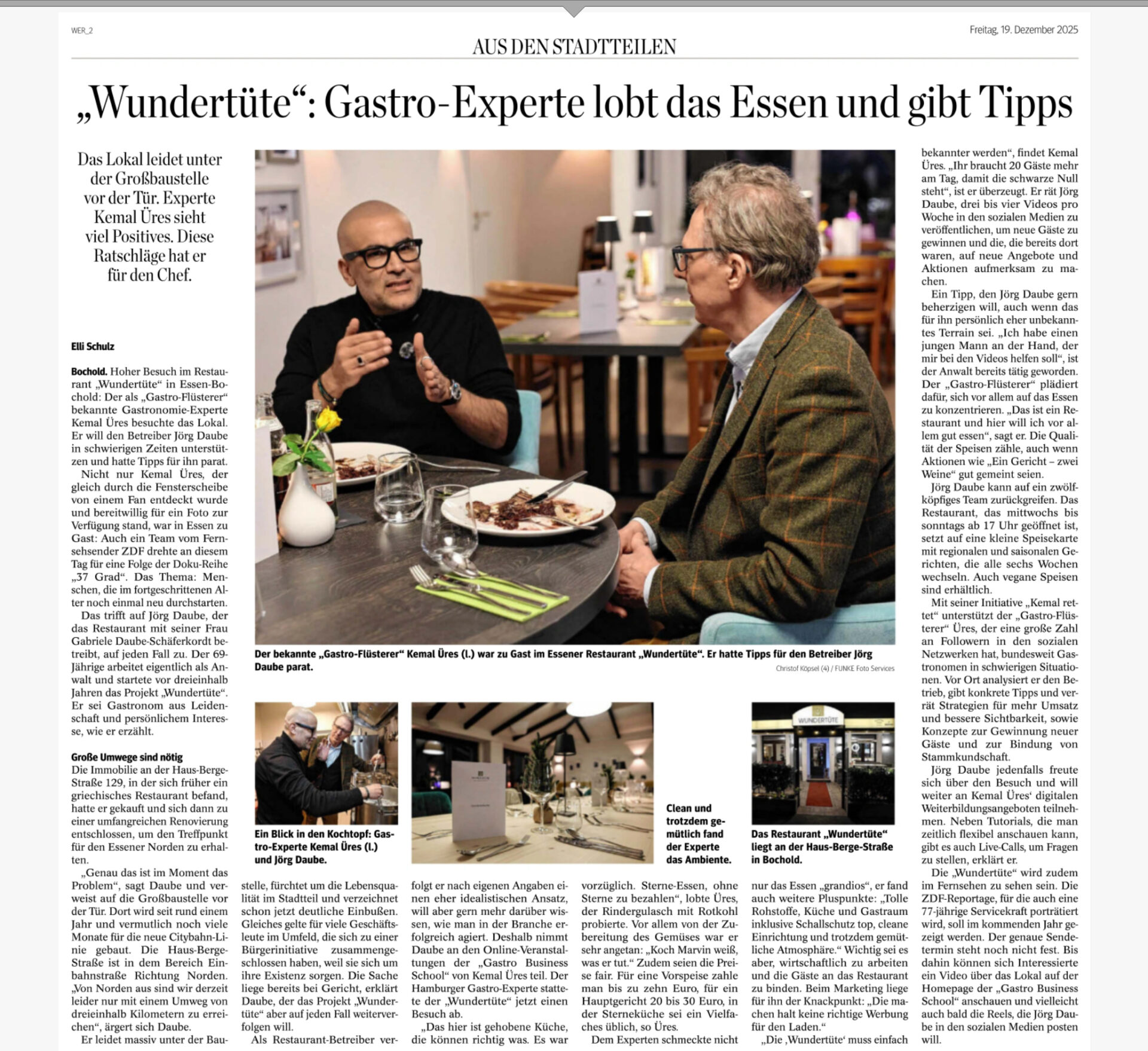 Kemal Üres in der Wundertüte