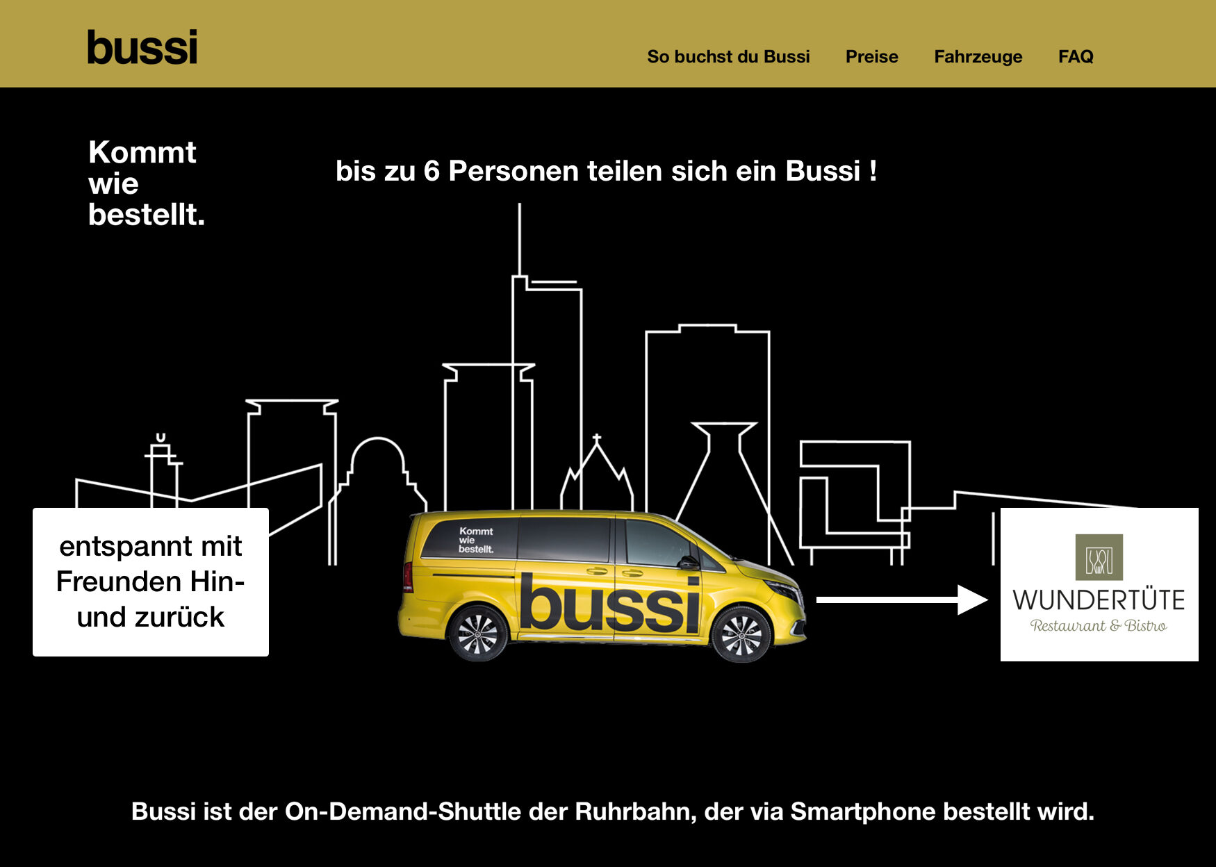 Mit „bussi“ sorgenfrei das Restaurant-Karussell genießen und € 12-Gutschein bekommen